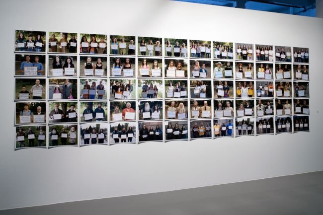 Remote Resemblances (2005) installation view, Serapionov, Suljevic, Terziev, Beton Salon, Vienna 2006